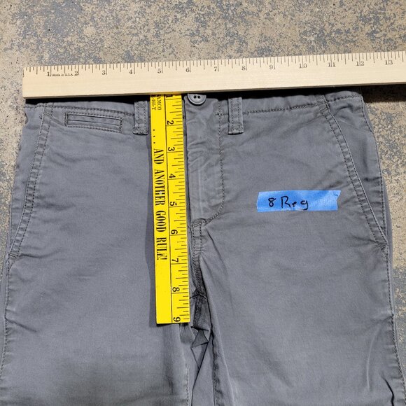 Lot of GAP Kids Boys Size 8 Gray Tan Chino Khaki Dress Pants Adjustable Uniform - Picture 4 of 14